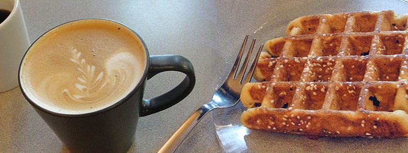 Waffle and Cappuccino