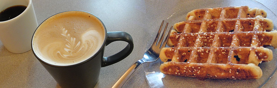 Waffle and Cappuccino